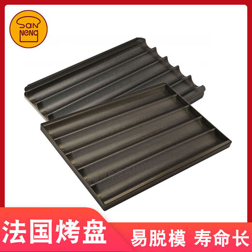 Hualeji Sanneng Mold 1595 Пятилот с четырьмя пленками французский лоток для выпечки с 5-слот с 5-талотом с 4-слот.