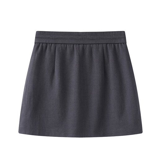
Ainos 2025 summer new sports style skirt short-sleeved T-shirt top set women's two-piece set 9215 smoke gray L