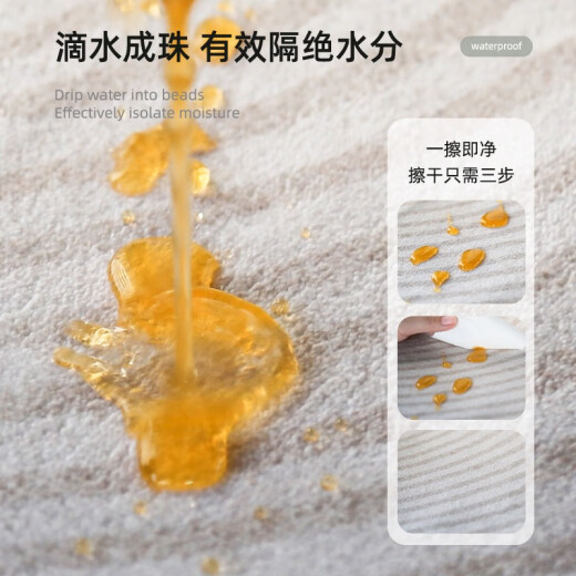 地毯卧室床边毯轻奢免打理家用客厅茶几毯可机洗满铺飘窗地垫 卿云-13786 120x240cm