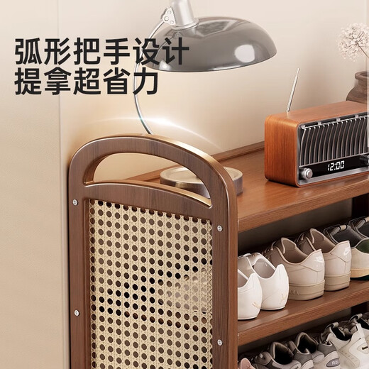 Yimo shoe rack doorway multi-layer home living room small simple shoe cabinet entrance entrance storage rack 4 layers 70