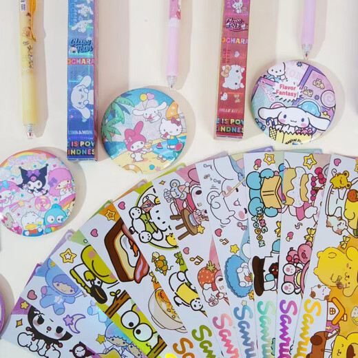 CHENDU SANRIO NOUVEAU BOULEUR BOX CAR CRÉATIVE CARATION MIGLE INS HAUT-VALUE PRES NEUTRAL PEN STRI RACHE BLACK BLACK PEN 0 X-6189 NARUTO BLID BOX PEN RÉGLANT 6 X SIGNE