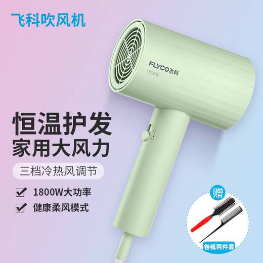 Hair dryer for home negative ion hair care dormitory use for students foldable high-power hair dryer that does not hurt the hair dryer Feike hair dryer youthful color fh6296 free