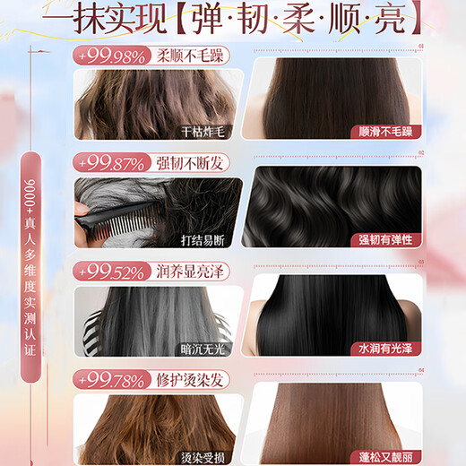 HEBST hair care essential oil spray repairs dry, damaged and frizzy hair, nourishes the hair, lasts for a long time, prevents breakage, and makes the hair smooth and smooth. No-wash for women.