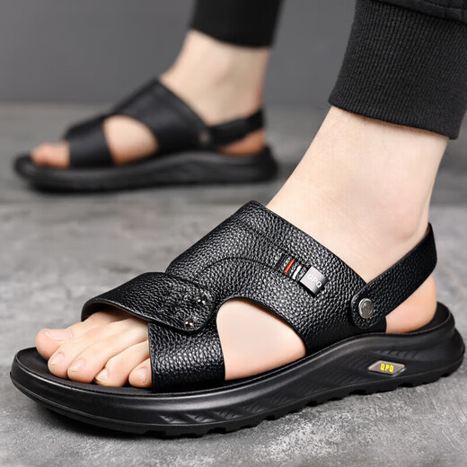 [Venta directa en la fábrica] Sandalias Verano para hombres Nuevos sandalias de desgaste de cuero genuino de cuero genuino