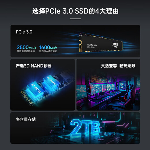 Coolxinke 512GB SSD solid state drive M.2 interface (NVMe protocol) PCIe 3.0 reading speed 1720MB/s AI computer storage accessories