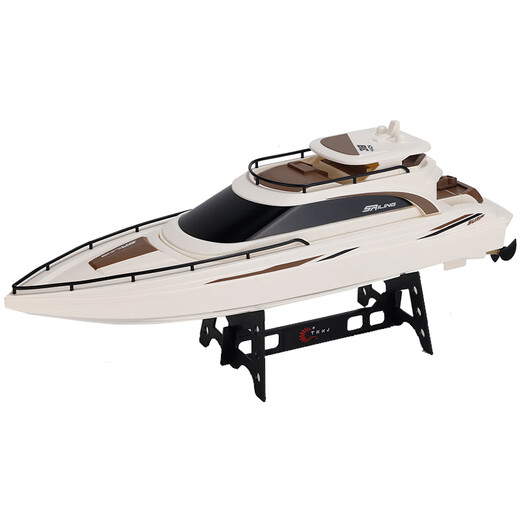 Tingbai high-speed remote control speedboat turbojet boat Starlight yacht children's boys wireless charging water toy ship model Starlight yacht single electric version (about 15 minutes of travel)
