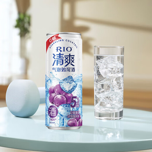 Ruio (Rio) предварительно смешанные коктейли, иностранное вино, фруктовое вино, сладкое вино, освежающее 5 градусов, 0 сахар, 330 мл*8 банок, подарки для вечеринок