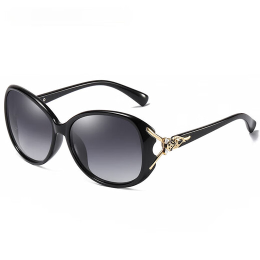 CONCISE KITE sunglasses for women 2025 new polarized sunglasses for women driving sun protection and ultraviolet sunglasses for women glasses showing small face black - high-end practical gift high-end sense of high-end