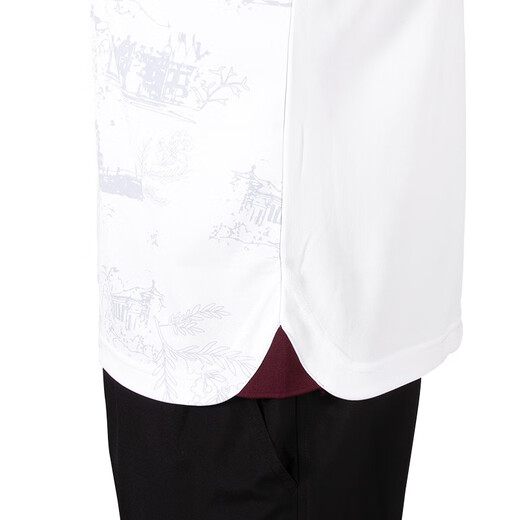 YONEX YONEX badminton uniform breathable and quick-drying men's short-sleeved + shorts suit 1102925BCR white L