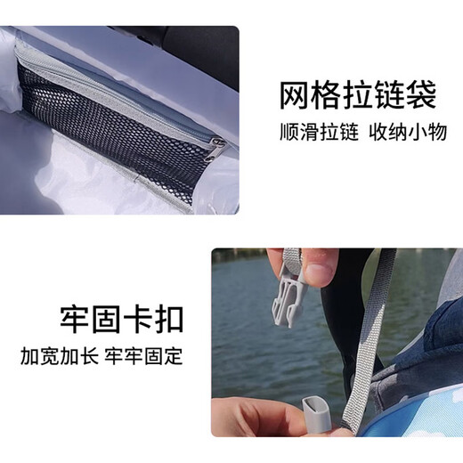 贞喜气 婴儿车挂包 大容量宝宝推车挂袋挂钩收纳储物袋置物篮溜娃神器 【白色恐龙+升级侧兜】