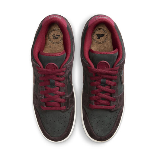 耐克（NIKE）SBDunkLowPro男女滑板鞋FZ1289官方正品 200红褐色_暗甜菜根色_队红_帆白 44