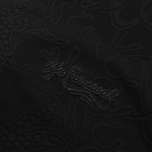 VJC [gleicher Stil für die Theke] 2025 Frühlings- und Sommer -Herren Mode kontrastierter Polo -Hemd Trendy Pendler B25BA1048 Schwarz Blume XL /52