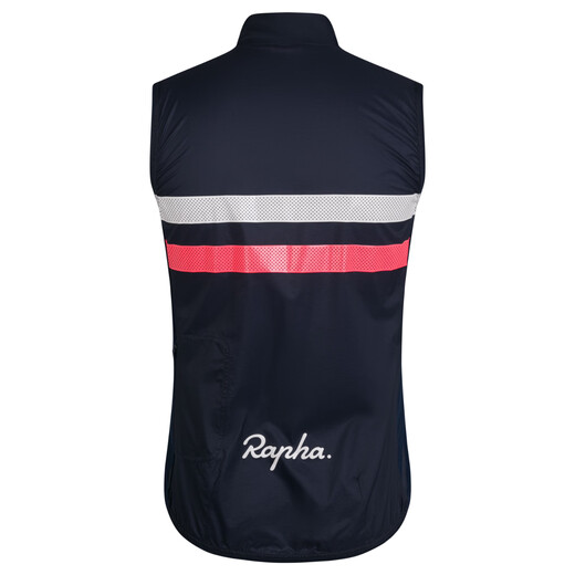 Rapha Brevet men's long-distance windproof reflective spring and autumn road cycling vest vest top official dark navy blue - 2025 version L