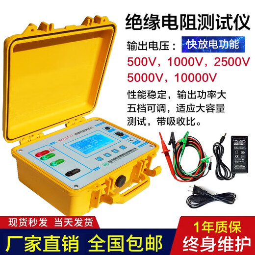 ZY2671C10000V Digital Electronic MegoHmmeter Isolationswiderstandsdämmung hochpräziser Schüttelmesser KD2677C (5000 V) mit Draht mit Absorption