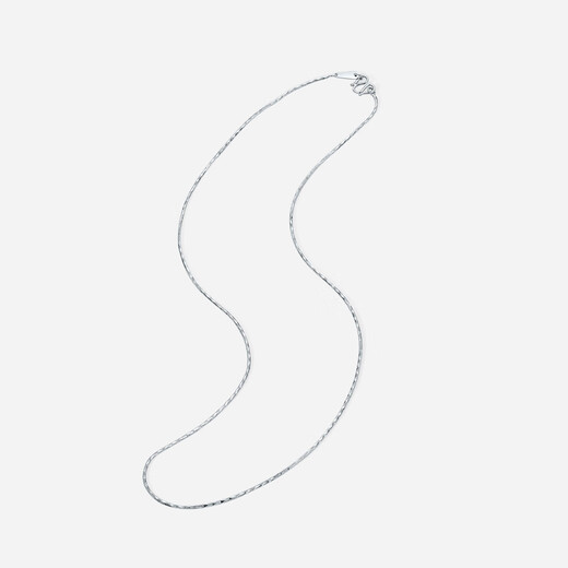 Saturday Fortune (ZLF) PT950 platinum necklace for men and women, simple and versatile neck accessories, 40cm-4.09g
