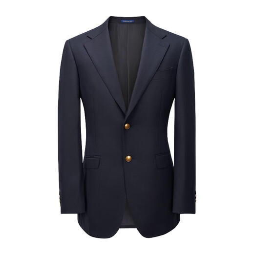 Guillaume de Mons Blazer Suit Imported Wool Business Casual Wedding Suit Men's Single Top 2025 Autumn and Winter Prussian Blue Single Top 46