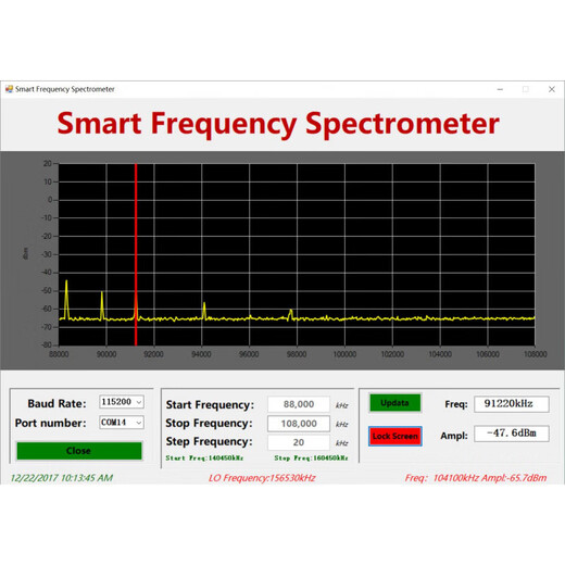 Spectrum analyzer Handheld simple spectrum analysis device 10-6000 MHz with RF source Power meter 10W_30DB attenuator_Measure high power signals