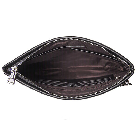 
CARTELO men's handbag large capacity envelope bag hand grab head layer cowhide clutch black birthday gift