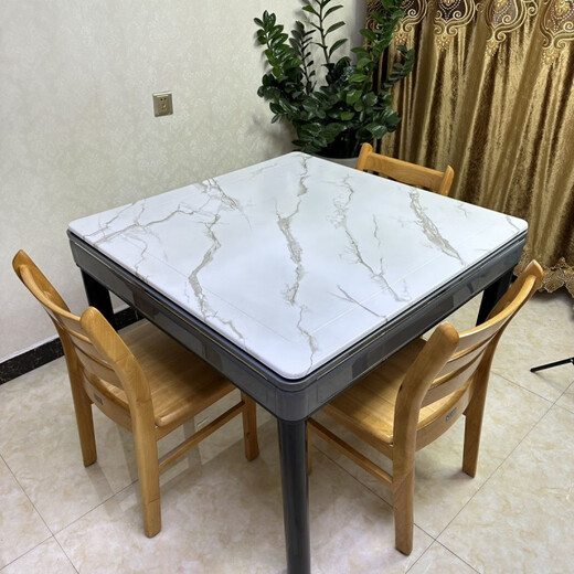 Clcey Hochtemperatur Anti-Scenening Mahjong Machoncon Cover Board Holz All Universal Mahjong Machine Desktop Board Haushalt Esstisch Tisch Square Anti-Scenaling Pappel Holzkorn Cover Board 9898 cm