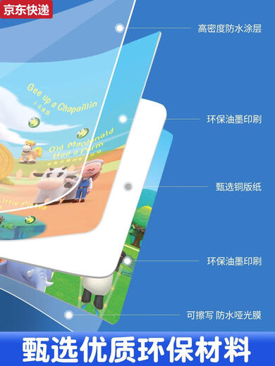 宝宝有声书玩具儿童早教点读学习机儿歌音乐英语念童谣发声书 2册经典英文儿歌100首+三字经弟