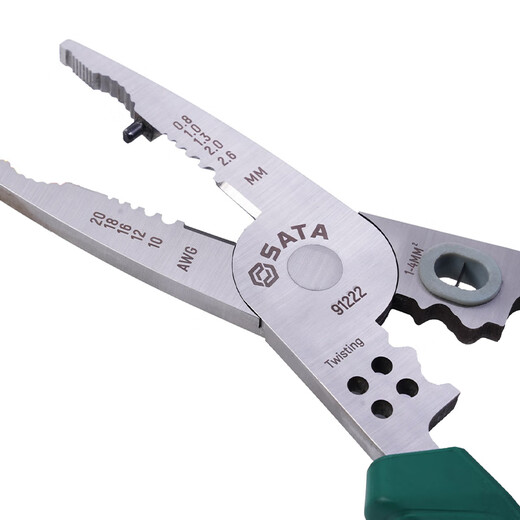 Shida narrow space stainless steel lightweight multi-purpose pliers 8 wire winding stripping wire trimming crimping branching multi-purpose pliers