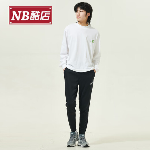 NEW BALANCENewBalanceNB Outlet Men's Pants Spring and Autumn Loose Casual Pants Sport Pants MP13582-BK [Follow the store Speedy Shipping M 2XL Height 185c