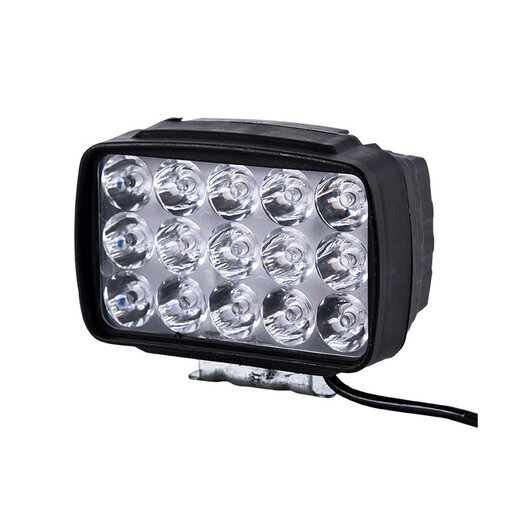 Yuanbo strong light LED headlight electric motorcycle light modified external super bright three-wheeled battery car rogue spotlight 15 beads 45W high-bright car light