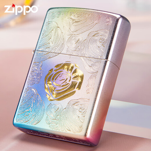 Zippo Zhibao plus léger Jingdiaozpoo Windproof Zoop Fantasy Rose [sans huile-huile] DY9902DK à un seul alon