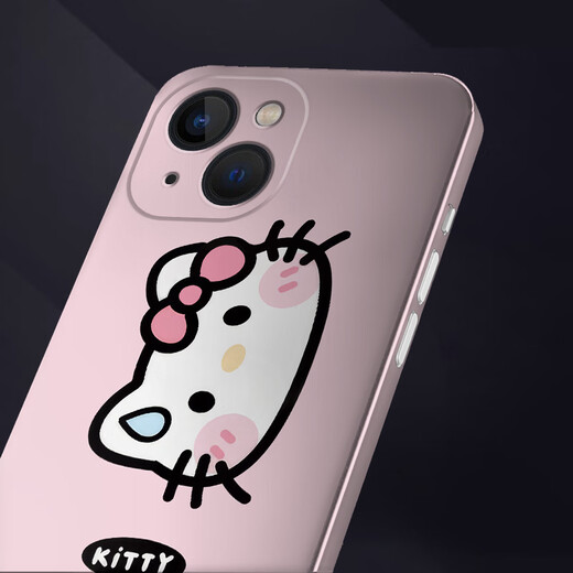 A través de Wang Apple 16Plus Mobile Film 16Pro pintada de máscara trasera 16 Promax Película protectora Protective Película a prueba de rasguños Película suave de inclusión completa sin pegamento residual personalizado Linda manzana linda 16plus [PM723Kitty Cat]