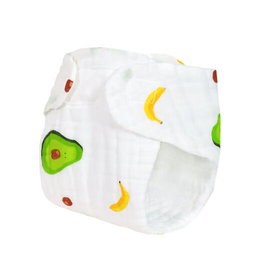 La couche de gaze en coton pure n'est pas étanche et la couche intégrée peut être lavée et un cycle d'urine respirant peut être rembourré de couches [7A antibactériennes] 5 packs, code M de couleur aléatoire [Recommandé 8-15 Jin [Jin est égal à 0,5 kg] bébé]