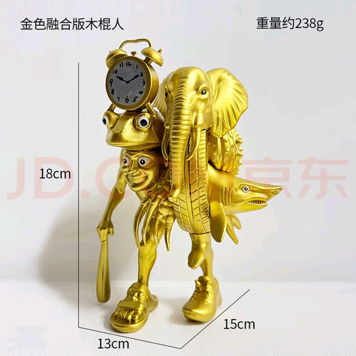 2025 new AI foreign Classic of Mountains and Seas toys complete set of fusion monster stick figure doll hand model ornaments golden stick figure fusion