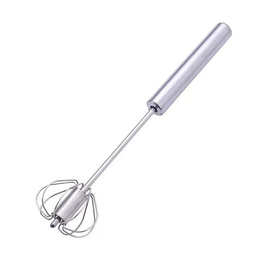 Stainless steel egg whisk egg whisk manual household cream whipping semi-automatic egg mixer kitchen baking press and rotate * reduce wrist pressure - large size 1