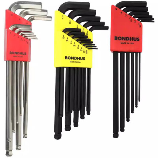 Cabeza de pelota Hexagon llave negra Hexagon Key 10992 10946 10999 12146 Cabezal plana_métrico 6-paquete 1.5-5 mm