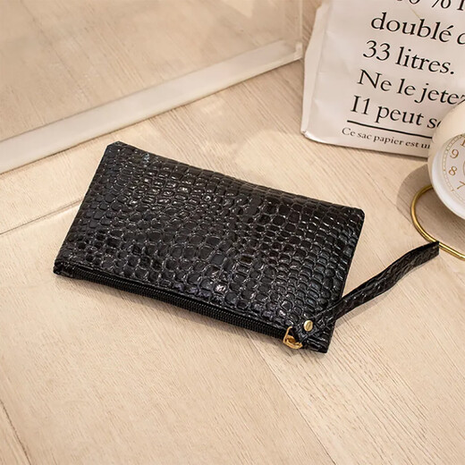 Niche design multifunctional women's clutch ultra-thin solid color new high-end card holder fashionable women's coin purse handbag activity four