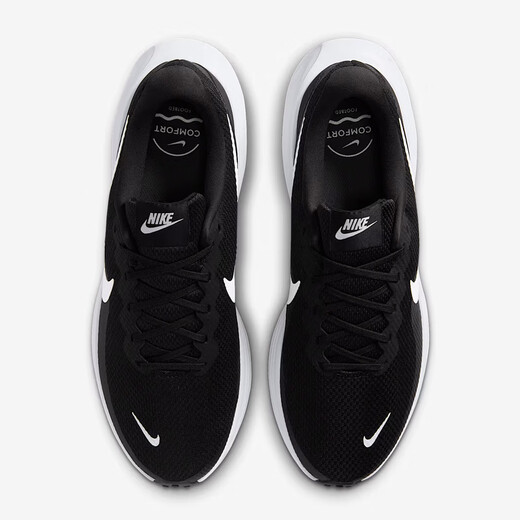 Nike NIKE Men's Running Shoes Cushioning REVOLUTION 8 Sports Shoes HJ9198-003 Black and White 42.5