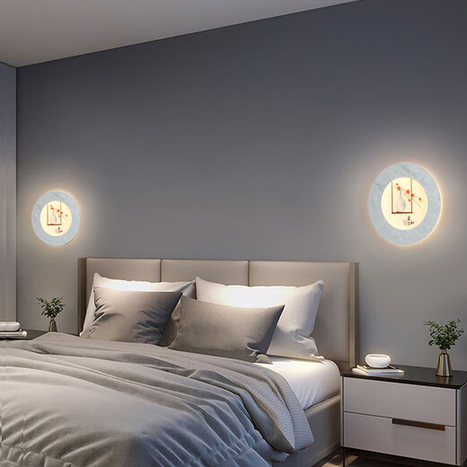 Kezhitu 2025 Neues nordisches Hauptschlafzimmer Wandlampe Nachtlampe moderne einfache Wohnzimmer Hintergrund Wandraum Chinesische Treppe Licht 9893 Steinlauflauflicht