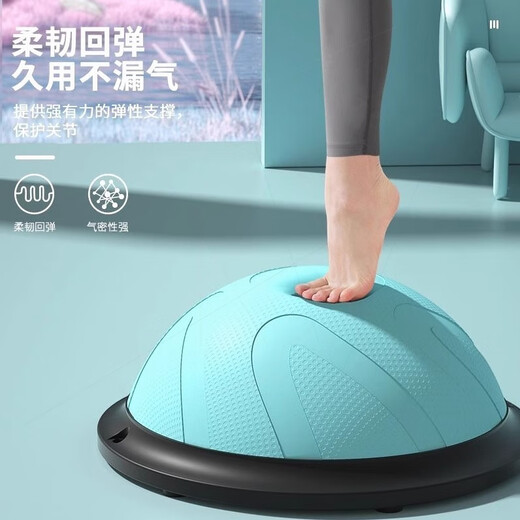 Li Muzi sports wave speed ball, non-slip, thickened and explosion-proof, household Pilates fat-burning equipment, 58cm, elegant gray glossy surface