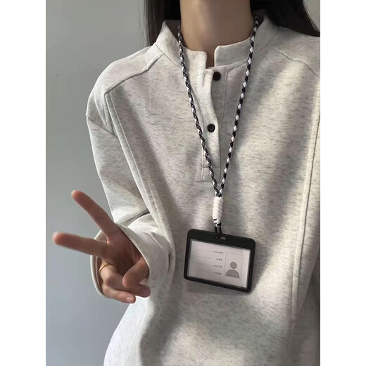 Katuchi American deconstructed polo henley collar sweatshirt for men in autumn design, right shoulder loose hooded long-sleeved T-shirt bottoming shirt white gray L