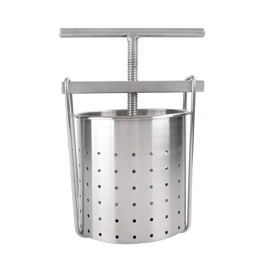 Shixishuo 304 stainless steel vegetable filling water squeezer household large manual commercial artifact press kitchen vegetable water squeezer 3 liters diameter 14cm height 20cm