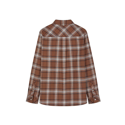 Teenie Weenie Bear Women's Shirt 2025 Autumn New Retro Plaid Fashionable Embroidered Long Sleeve Shirt