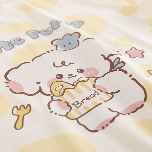 
Yunxiangyi children's pajamas girls pajamas summer cool feeling modal cotton antibacterial love bread puppy short-sleeved pajamas L size