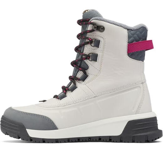 哥伦比亚（Columbia）女士雪地靴防水保暖防滑户外靴高筒系带滑雪靴 Grey 36