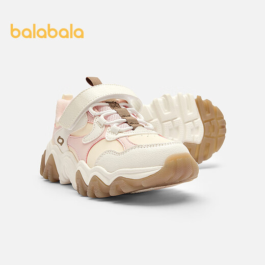 Balabala children's shoes children's sports shoes girls' shoes 2025 new autumn and winter shoes thick-soled dad shoes contrasting colors 208425140204