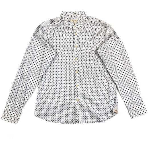 AIGLE2025 Sommer Neues französisches Shirt Herrengeschäft Outdoor Business Casual Printed Shirt Bubble Blue N4877 M