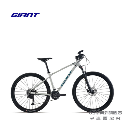 捷安特（GIANT）ATX830油压碟刹成人铝合金18速可锁死避震山地自行车 消光水墨蓝_29×19_L_适合身高18 标准_18速_27.5寸