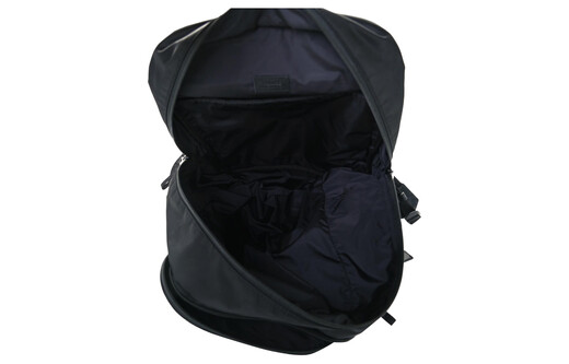 Versace (VERSACE) solid color large capacity vertical version large logo zipper nylon school bag backpack backpack regular men and women basic package (bag + dust bag)