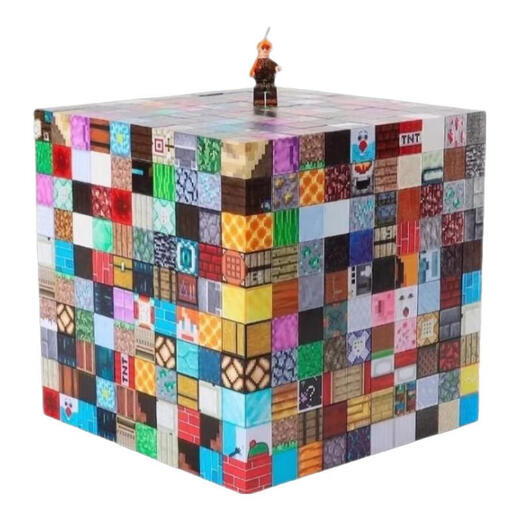 Baby Magnetic MC Minecraft Fuerte Bloque de construcción magnética Magnética Conjunto de juguete cuadrado Magnético [28 piezas] 23 cuadrados + 5 figuras