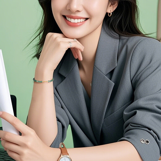 Impression Eyes Same Price 11.11 A-grade Jade Bracelet Women’s Blue Water Jade Bracelet Copper Coin Bead Bracelet