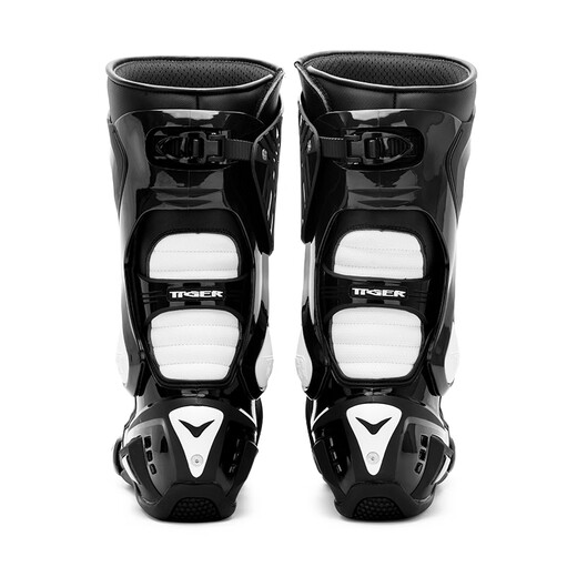 TR motorcycle riding boots anti-fall competitive racing shoes for men and women Tiger road rally track rider shoes for all seasons X-ONE black and white PRO 44