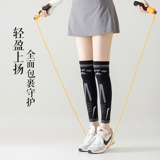 Acalen Muscle Women's Knee Socks Long Non-Slip Running Fitness Dark Gray_Pack Over-the-Knee Compression Leggings 2 Pairs One Size Fits All (Over-the-Knee_Compression Leggings Knee Guard_Anti-Slip)